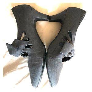 Ann Marino Art Deco Jean like houndstooth shoe